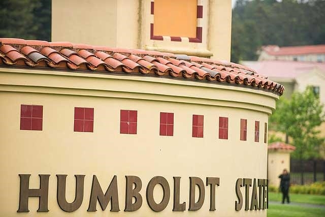 Cal Poly Humboldt monument sign